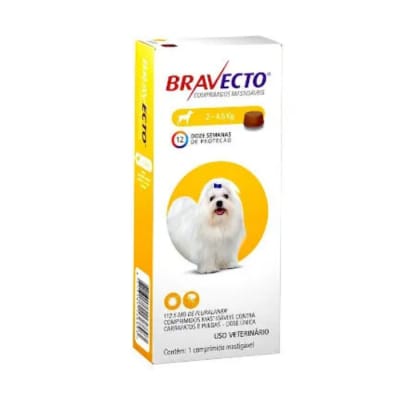 Desparasitante Bravecto para perros 2 KG a 4,5 KG