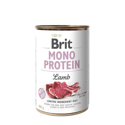 BRIT MONO PROTEIN LAMB humedo para perro1