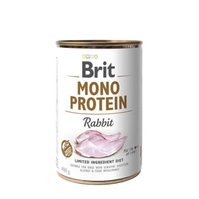 BRIT MONO PROTEIN RABBIT humedo para perros