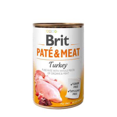 BRIT PATE MEAT TURKEY humedo para perros