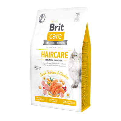 Brit Care Cat Haircare Healthy Shinny Coat alimento para gato