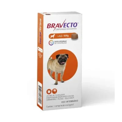 Desparasitante Bravecto para perros 4,5 KG a 10 KG1