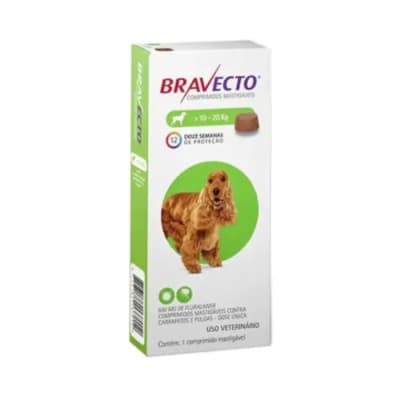 Desparasitante Bravecto para perros 10 KG a 20 KG