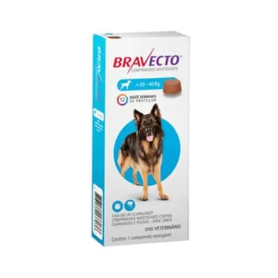 Desparasitante Bravecto para perros 20 KG a 40 KG