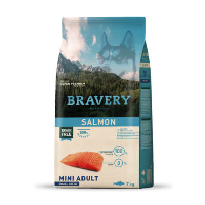Bravery Salmon Mini Adulto alimento para perro