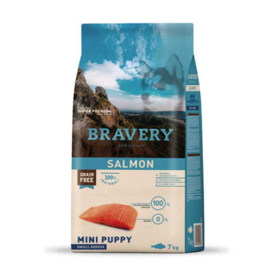 Bravery Dog Salmon Mini Puppy Small alimento para perro