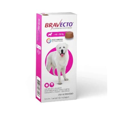 Desparasitante Bravecto para perros 40 KG a 56 KG