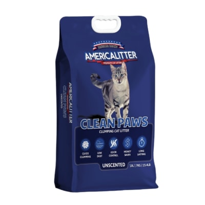 Arena para gato America Litter Clean Paws