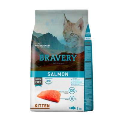 BRAVERY SALMON KITTEN Alimento para gato