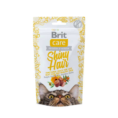 Brit Care Cat Snack Functional Shiny Hair Snack para gatos1