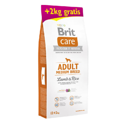 BRIT CARE DOG HYPOALLERGENIC ADULT MEDIUM BREED LAMB (12 KG + 2 KG GRATIS)