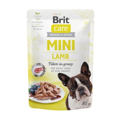 BRIT CARE MINI LAMB FILLETS IN GRAVY 85 G1