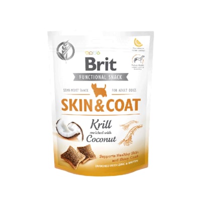 Brit Functional Snack Skin & Coat Krill Snack para perros