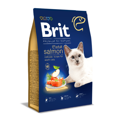BRIT PREMIUM BY NATURE CAT ADULT SALMON comida para gatos1