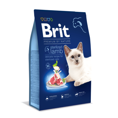 BRIT PREMIUM BY NATURE CAT STERILIZED LAMB comida para gatos1