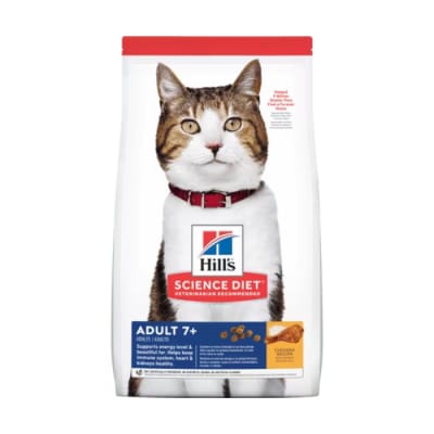 Hills feline mature adult active longevity 7+