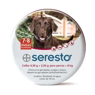 Desparasitante seresto collar para perros antiparasitarios desde 8 KG