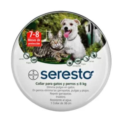 Desparasitante seresto collar para gatos y perros antiparasitarios perros y gatos hasta 8 KG1