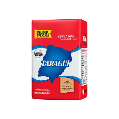 Taragui - Yerba mate con palo - Molienda prensada