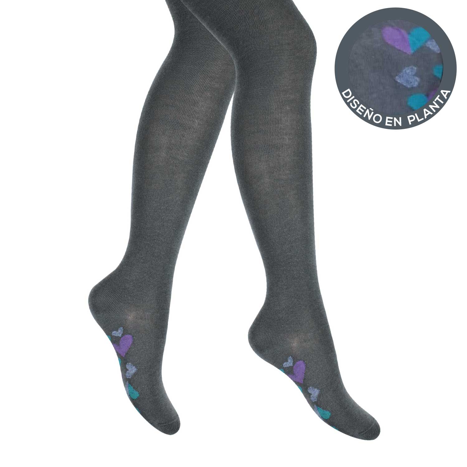 BALLERINA ALGODON ESCOLAR GRIS