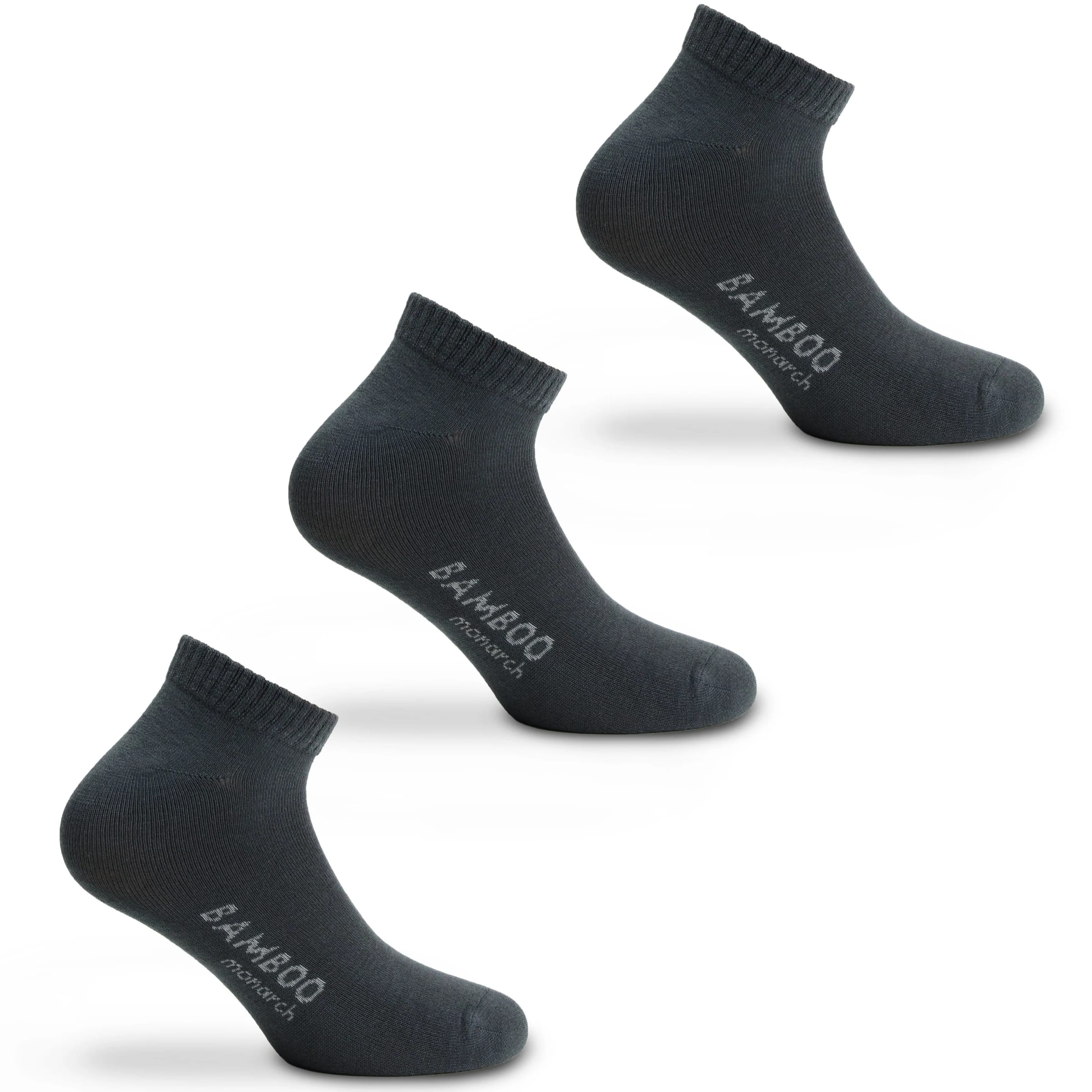 TRIPACK MONARCH CALCETIN CORTO GRIS