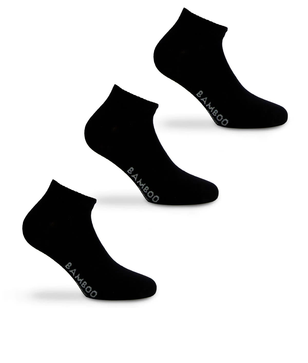 TRIPACK MONARCH CALCETIN CORTO NEGRO