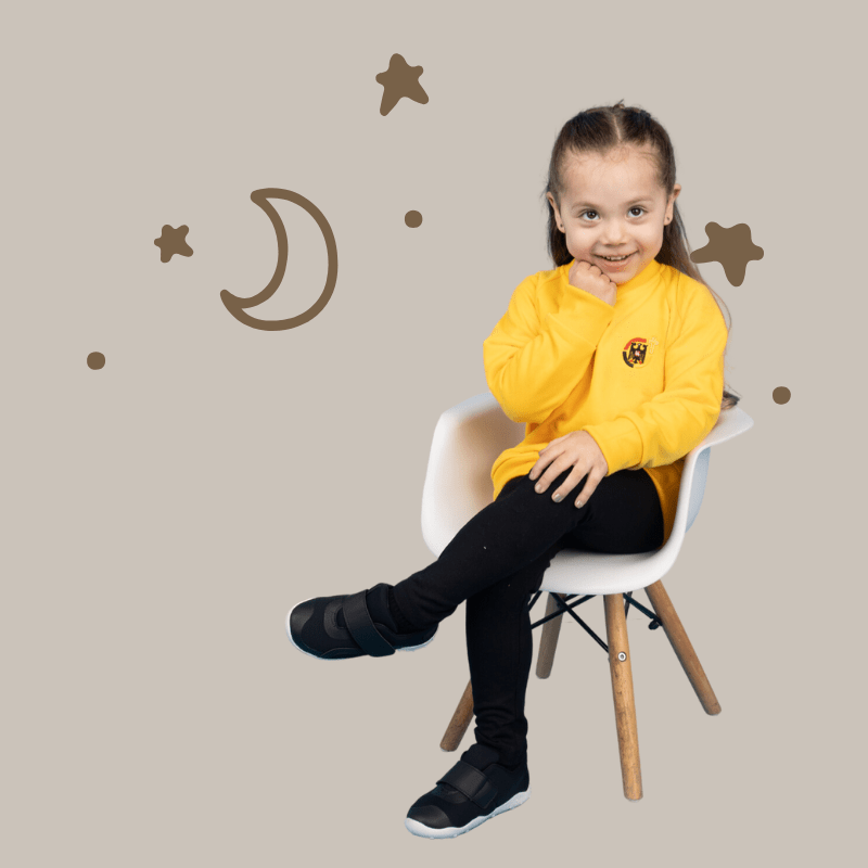 CALZA LARGA ALGODÓN NEGRA