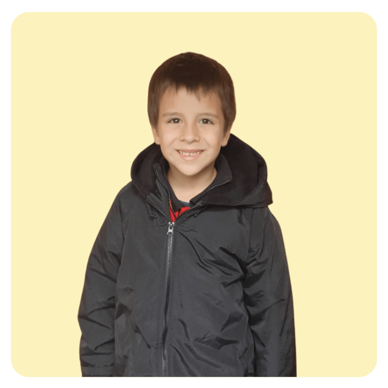 PARKA ESCOLAR NEGRO/NEGRO