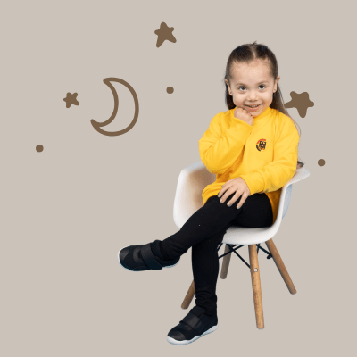 CALZA LARGA ALGODÓN NEGRA