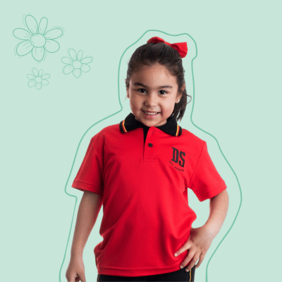 POLERA UNIFORME ROJA M/CORTA COLEGIO ALEMAN