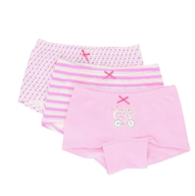 PANTALETA NIÑA ROSADO ALGODON SURT. 21