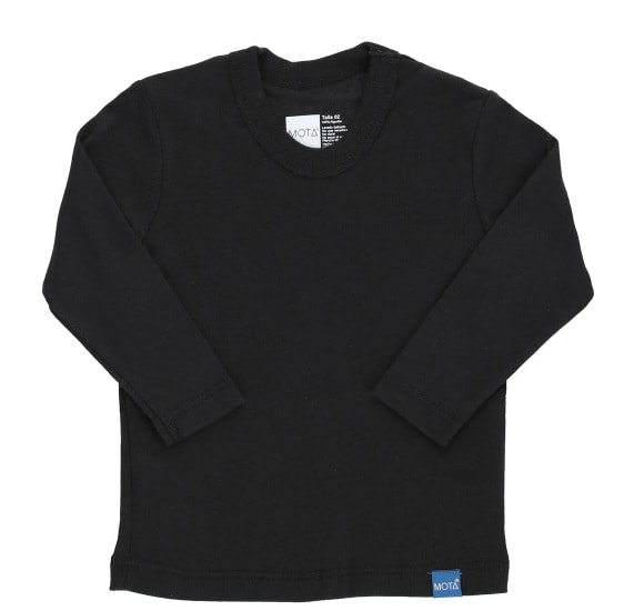 Camiseta Negra Manga Larga