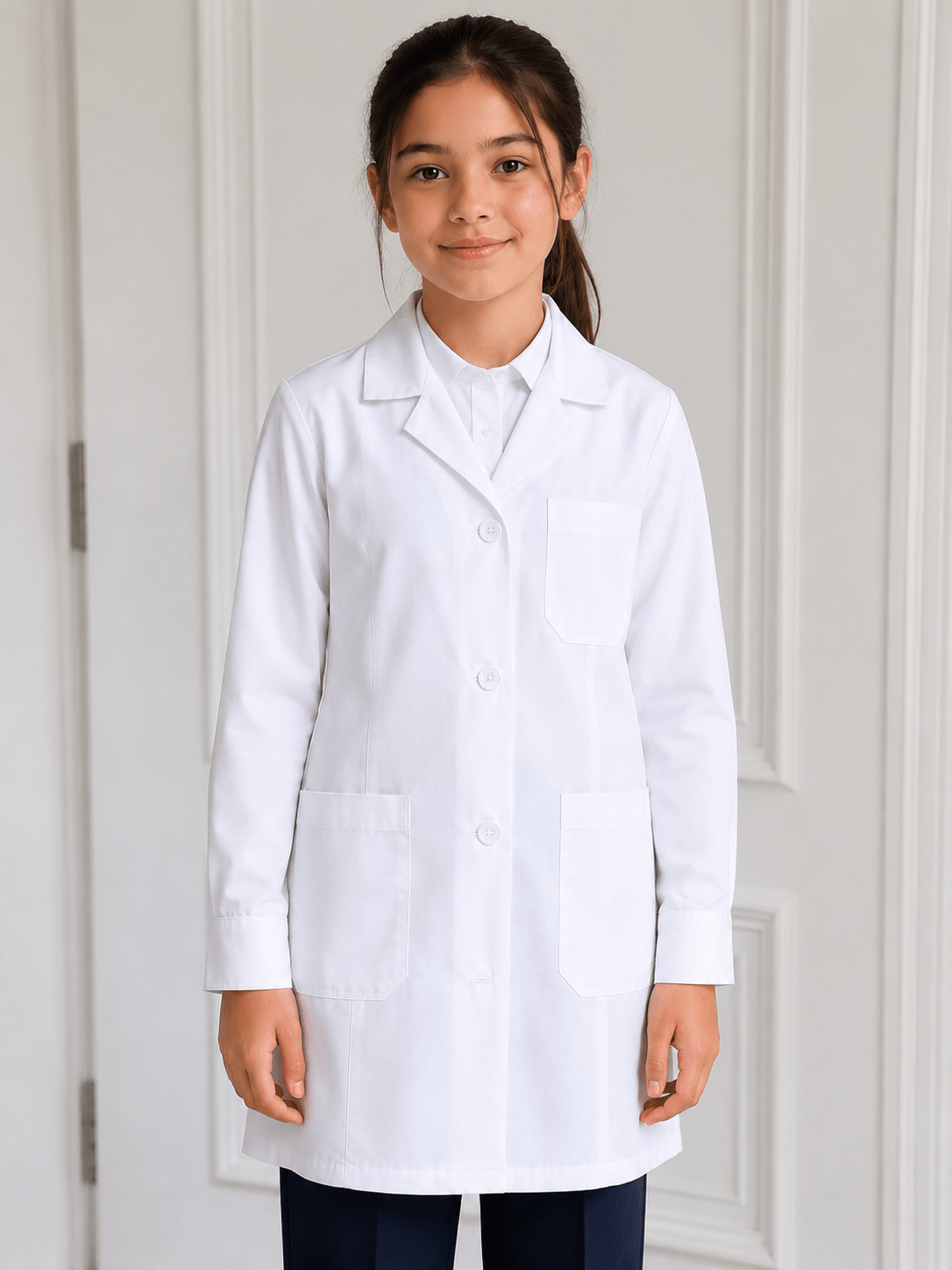 DELANTAL BLANCO NIÑA