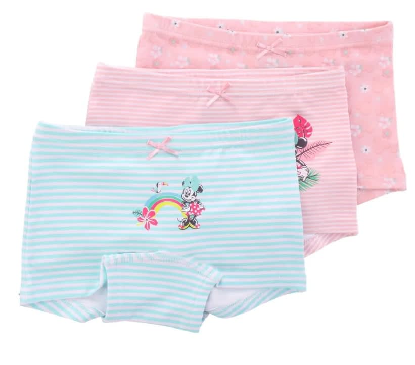 Pantaleta Algodón Pack 3 Minnie Damasco