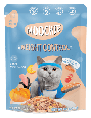 MOOCHIE PATÉ CONTROL DE PESO TROZOS DE PESCADO - 70gr