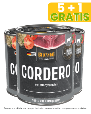 Belcando Cordero arroz y tomate (Lata) - 800gr promoción 5 + 1 gratis