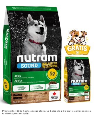 S9 NUTRAM SOUND LAMB ADULT DOG 11.4kg + 2kg gratis