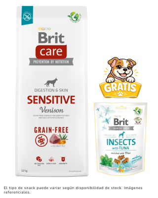 Brit Care Grain Free Sensitive Veninson 12kg + 1 snack gratis