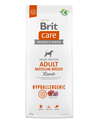 BRIT CARE ADULT MEDIUM BREED LAMB HYPOALLERGENIC 12KG - ALIMENTO PARA PERROS