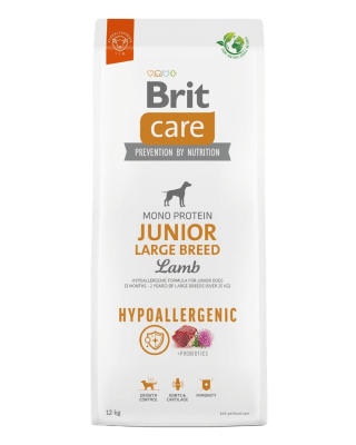 BRIT CARE HYPOALLERGENIC JUNIOR LARGE BREED LAMB 12kg