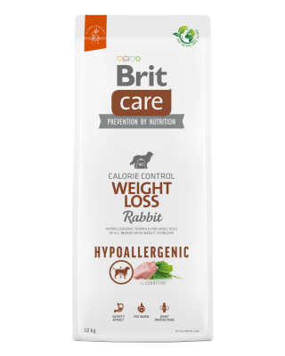 BRIT CARE DOG HYPOALLERGENIC WEIGHT LOSS RABBIT & RICE 12kg