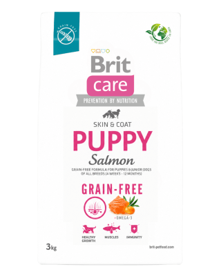 BRIT CARE GRAIN FREE PUPPY SALMÓN 3kg
