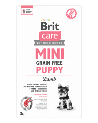 BRIT CARE GRAIN FREE MINI PUPPY LAMB 2kg