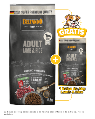 Belcando Adult Cordero & Arroz 12.5kg + 4kg gratis