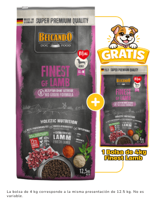 Belcando Finest GF Lamb (efecto salsa) 12.5kg + 4kg gratis