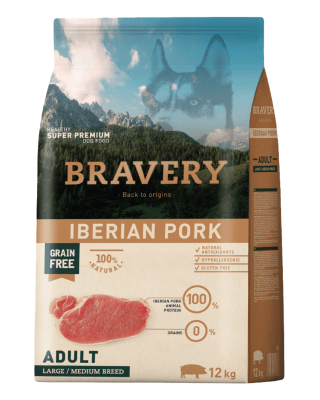 BRAVERY IBERIAN PORK ADULT LARGE/MEDIUM BREEDS 12kg