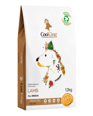 Cooking Dog Food Adult All Breeds Lamb Grain Free 12kg