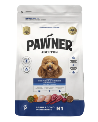 Pawner Perro Adulto Raza Mini y Pequeña Pollo y Cordero - 1kg