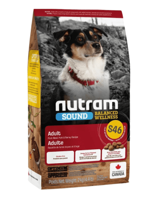 S46 Nutram Sound Adult Pork 2kg