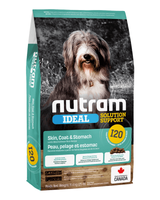 I20 NUTRAM IDEAL SENSITIVE SKIN COAT & STOMATCH DOG 11.4kg